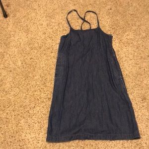 Gap light denim material 100% Cotton dress with 2 side pockets